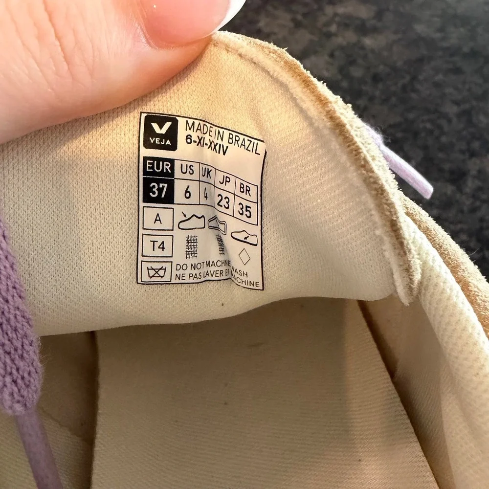 Veja SDU J-Mesh Sneakers Tan‎ Purple Size 6